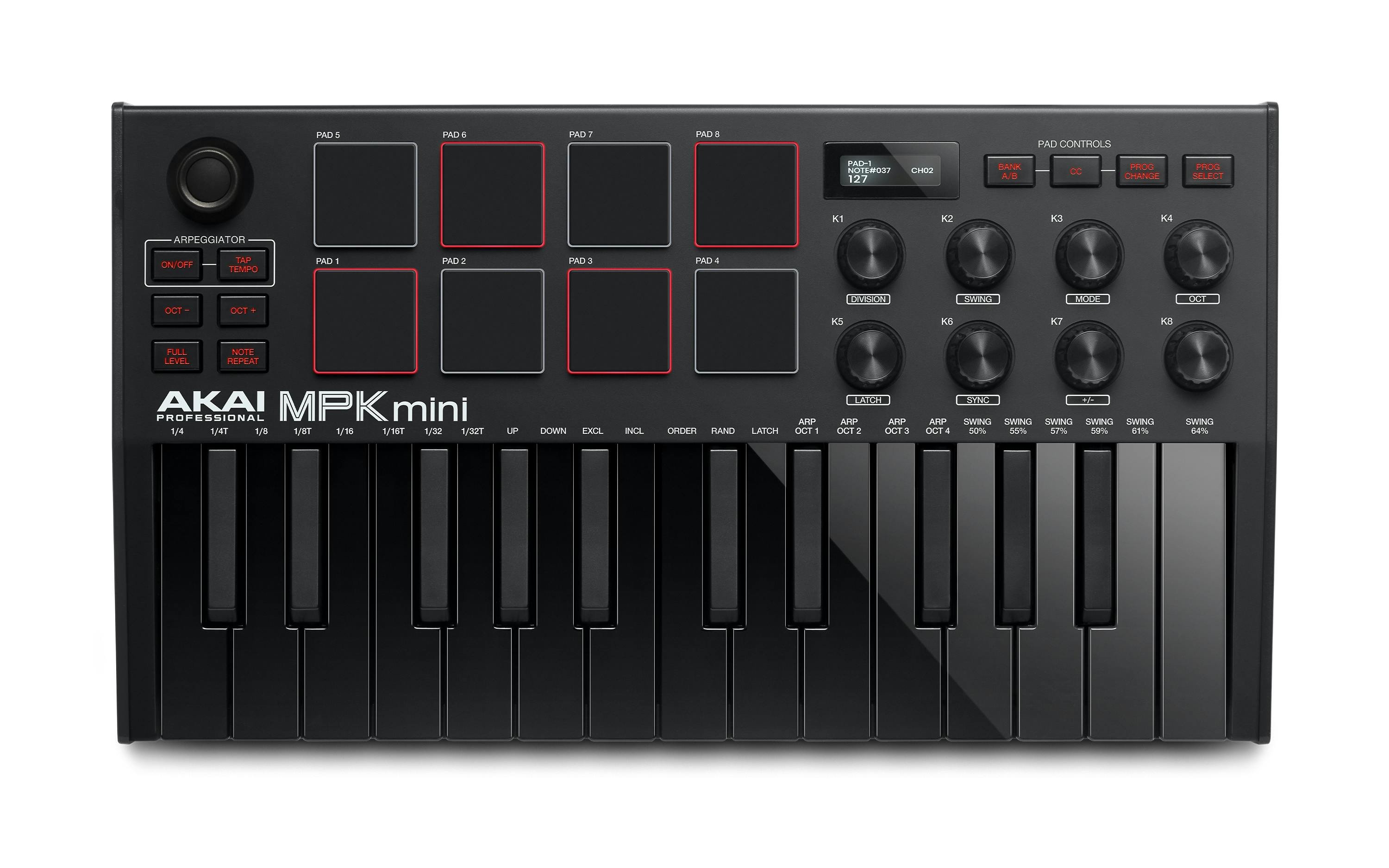 Akai MPK Mini MK3 MIDI Keyboard & Controller In Black - 401000-MPKminiMKIII_black_ortho_web.jpg