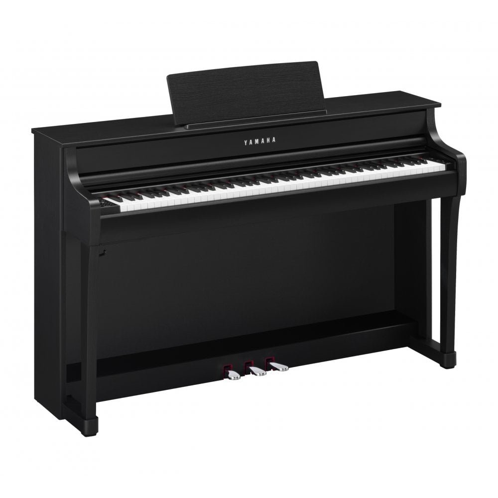 Yamaha CLP835 in Black with Stool & Headphones - NCLP835BUK - side.jpg