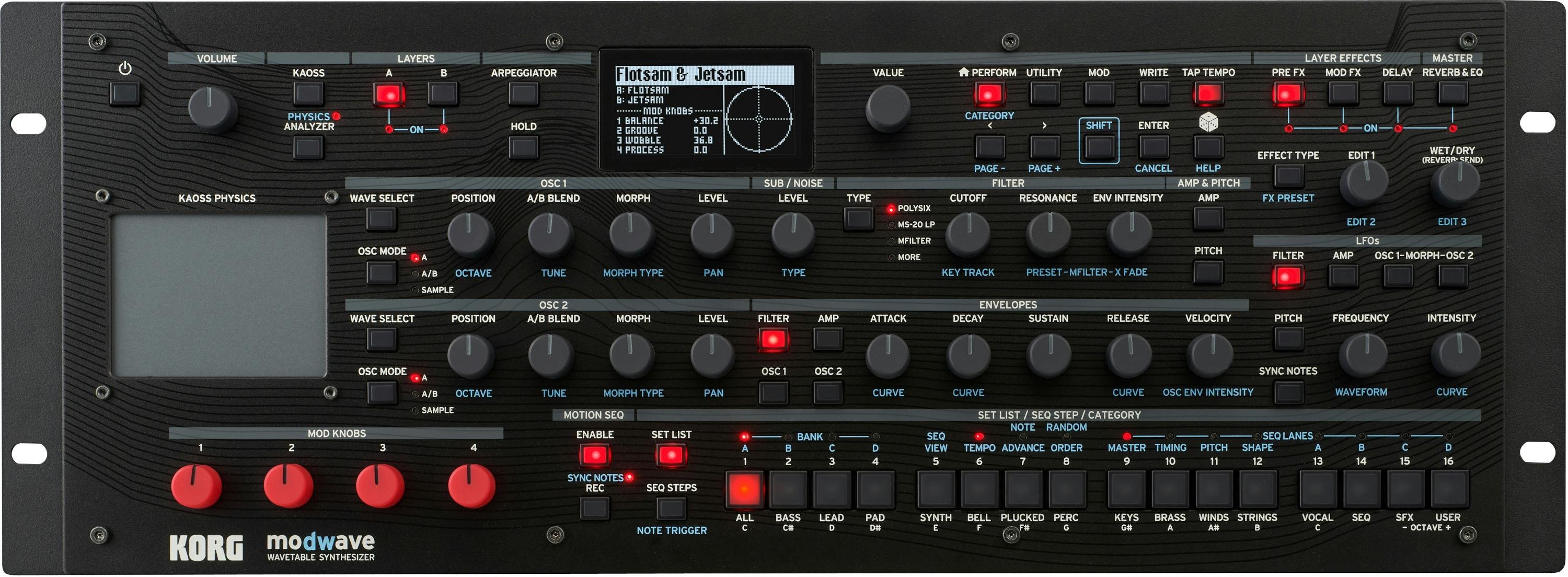 Korg Modwave MK2 Synth Module - MODWAVEMOD-modwave_module_front.jpg