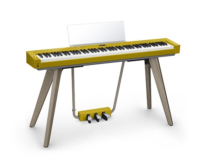 Casio PX-S7000 88 Key Digital Piano in Harmonious Mustard - 536784-PX-S7000HM_R_stand_aspect.jpg