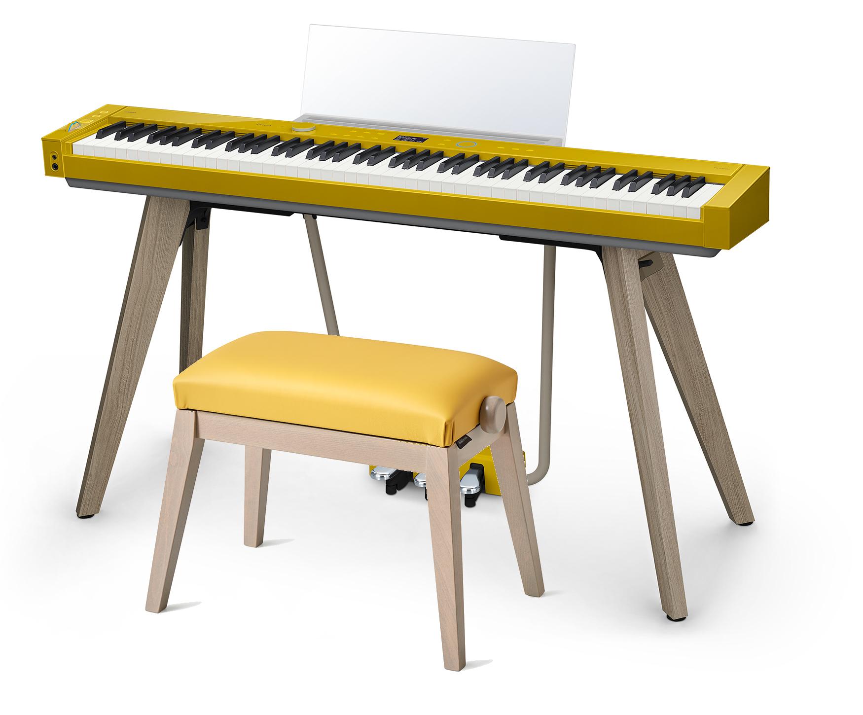 Casio PX-S7000 88 Key Digital Piano in Harmonious Mustard - PX-S7000HM and stool.jpg