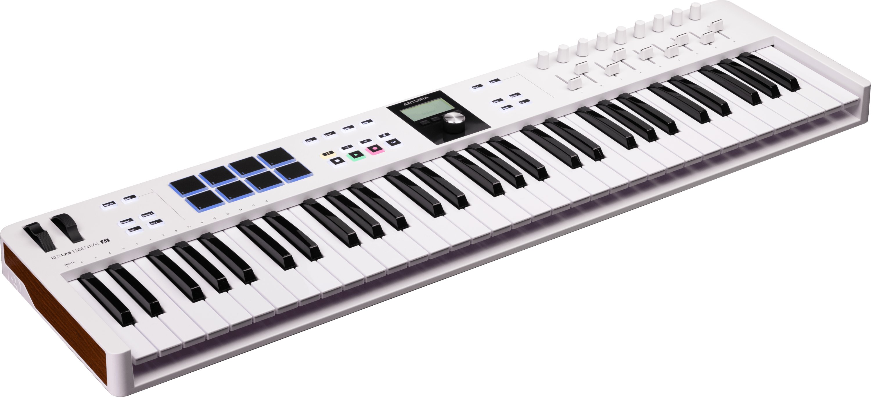 Arturia Keylab Essential 3 61-Note in White - 231531-KLE61-White-Side.jpg