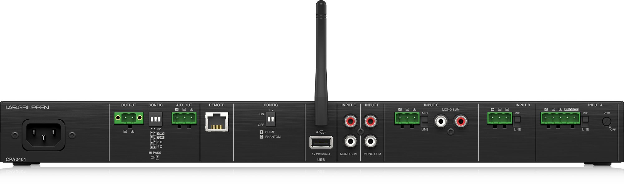 Lab Gruppen CA2401 - 240W Commercial Amplifier with Energy Star Certification - 000-DAD04-00010 4.jpg