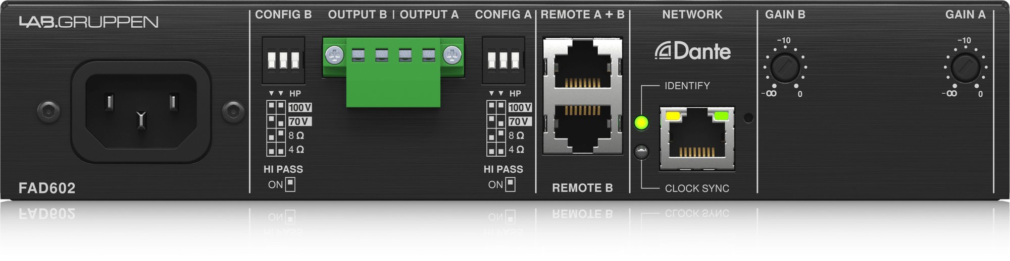 Lab Gruppen FAD602 2x 60W Commercial Amplifier - FAD602_P0DA7_Rear1_XL.jpg