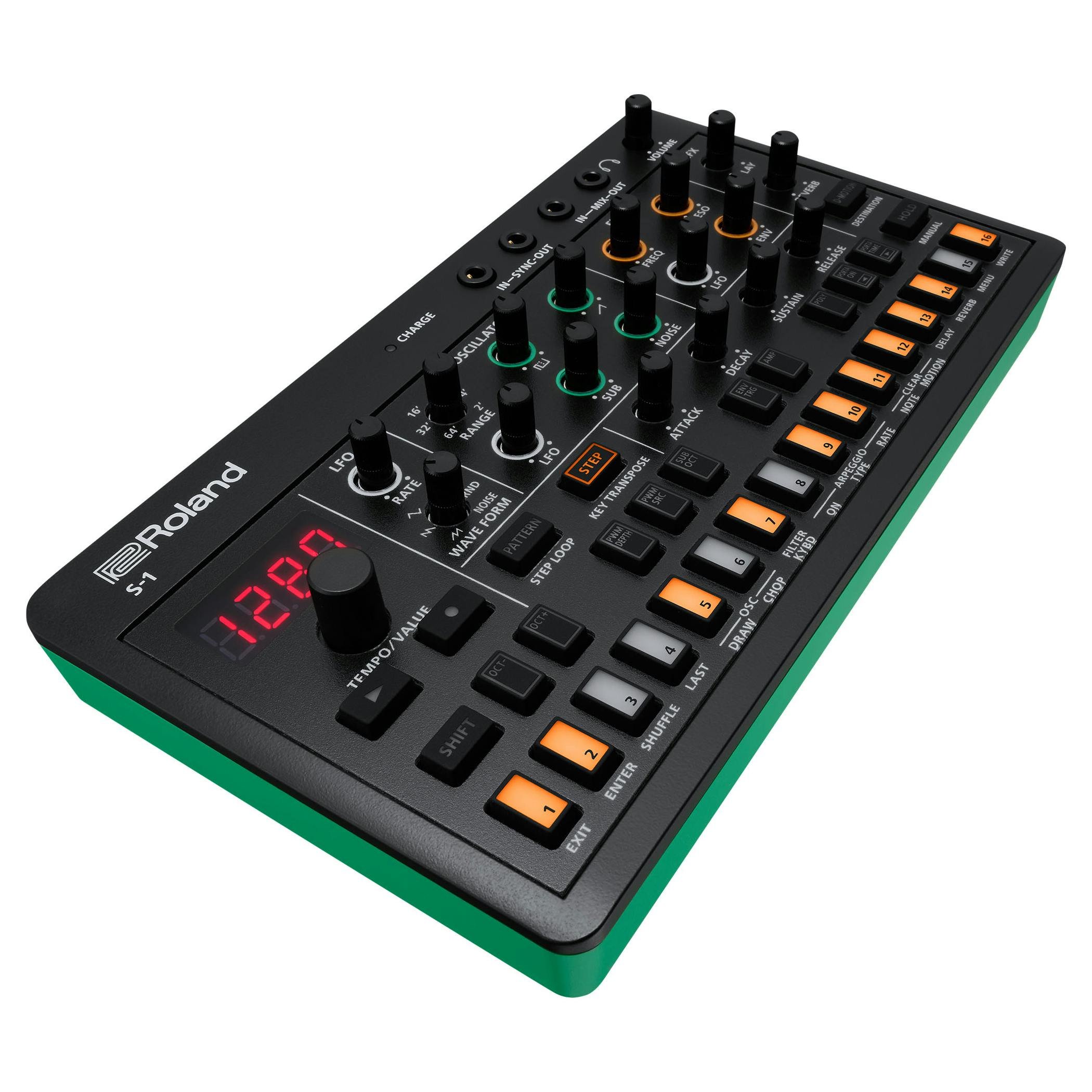 Roland AIRA S-1 Compact Tweak Synth - 425331-Roland-Aira-S-1-Side-Angle.jpg