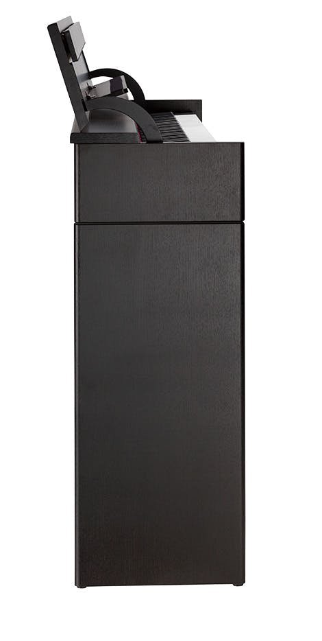 Roland DP603 Digital Upright Piano in Contemporary Black - 120831-DP603_CB-Side_Open.jpg