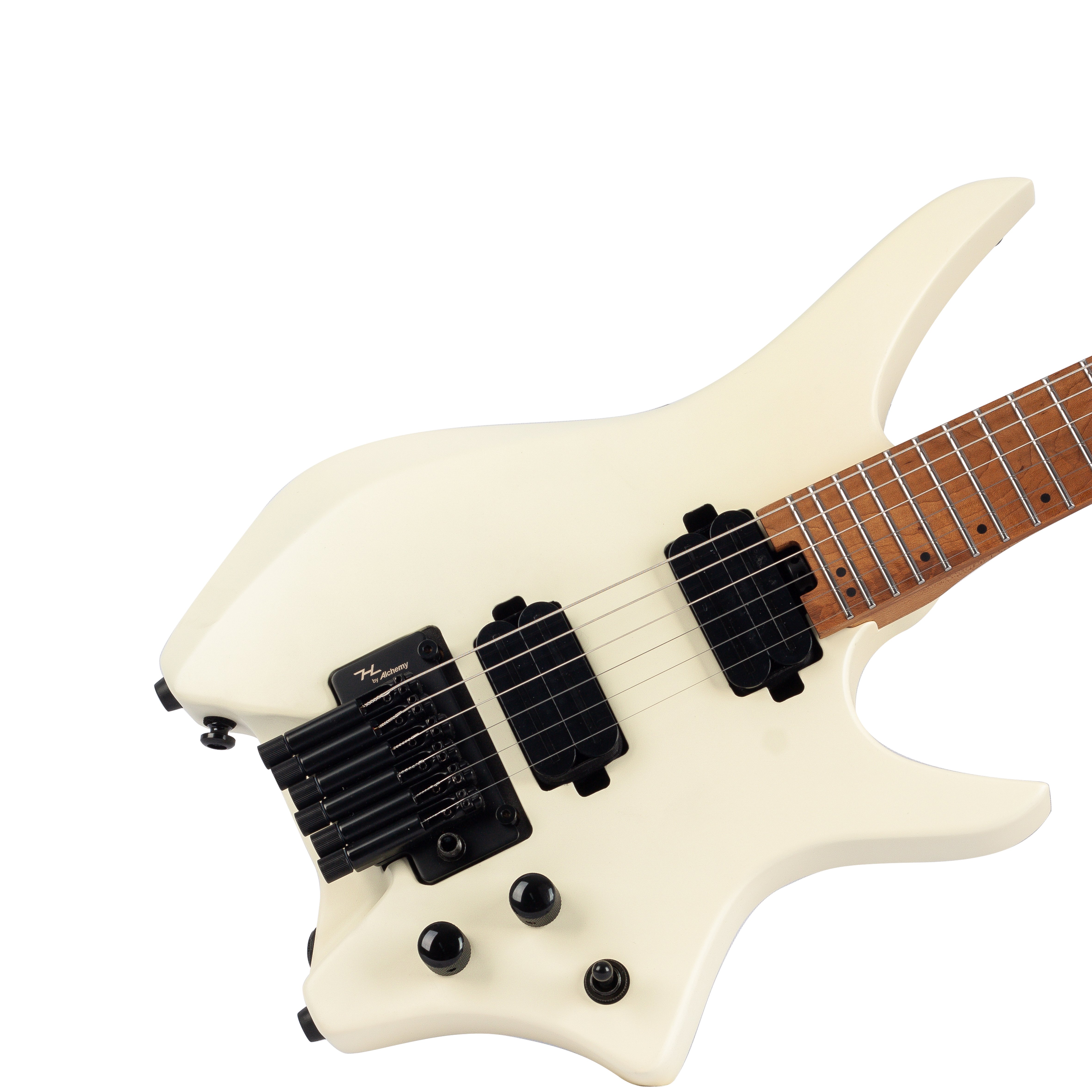 HILS NEXT HN4 Headless Electric Guitar in Satin Ivory - HN4SIV Body Top 2.jpg