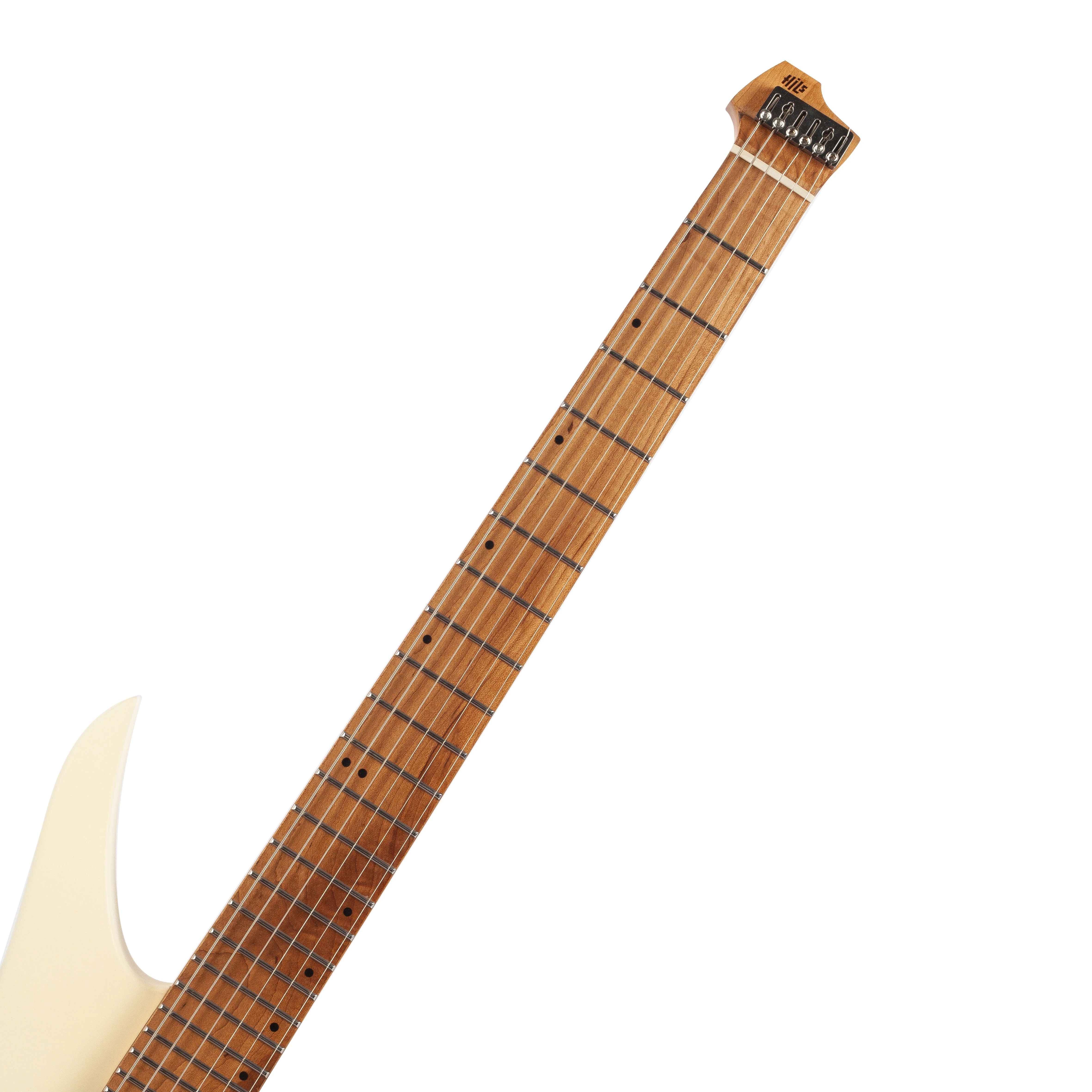 HILS NEXT HN4 Headless Electric Guitar in Satin Ivory - HN4SIV Neck Top.jpg