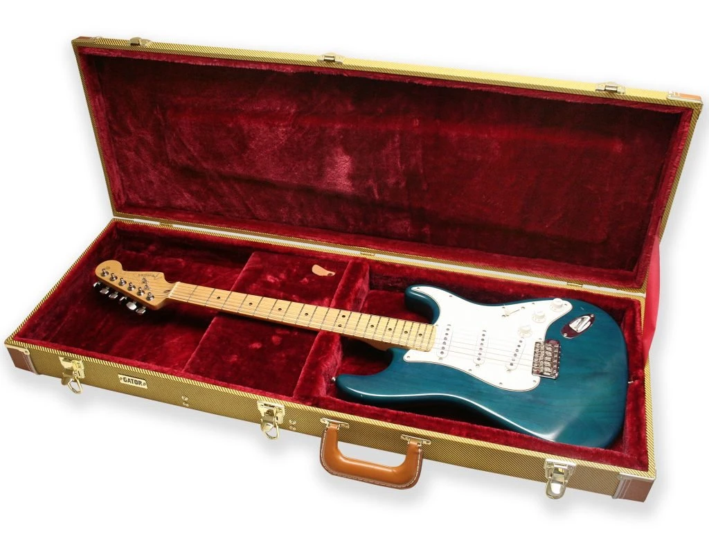 Gator Cases Deluxe Wood Case for Electric Guitars in Tweed - GW-ELECTRIC-TW 1.jpg