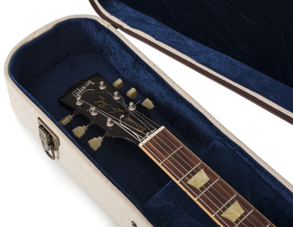 Gator Cases Journeyman Deluxe Wood Case for Les Paul Style Guitars with Burlap Exterior - GW-JMLPS 3.jpg