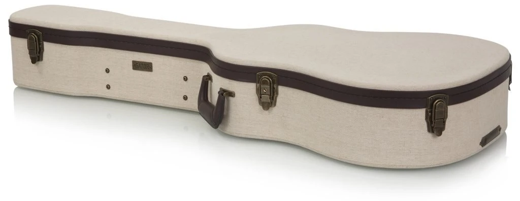 Gator Cases Journeyman Deluxe Wood Case for Dreadnought Guitars with Burlap Exterior - GW-JMDREAD 8.jpg