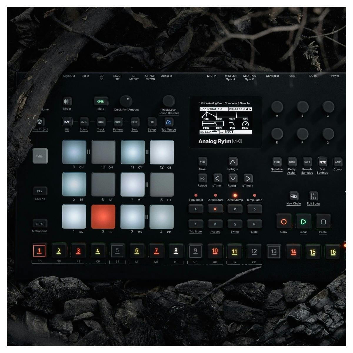 Elektron Rytm MKII - Eight Voice Analog Drum Machine - Andertons