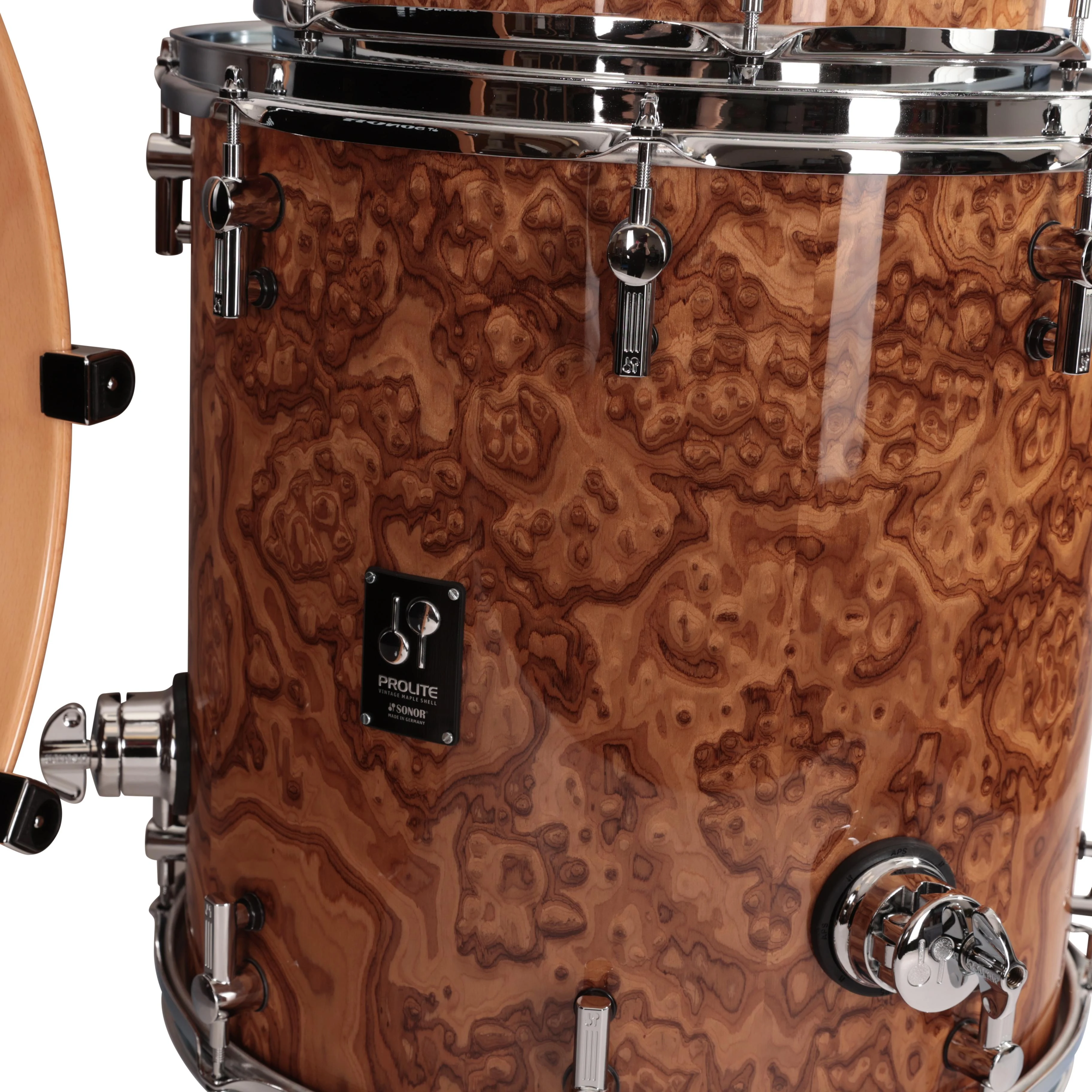 Sonor Prolite 22" Acoustic Drum Kit in Chocolate Burl - AMCPROLIT1012162214  (8).jpg