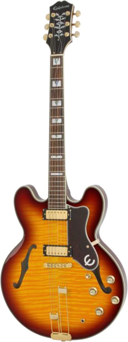 Epiphone Sheraton Figured Semi-Hollow Electric Guitar in Iced Tea - EO-SHITGH3 2.jpg