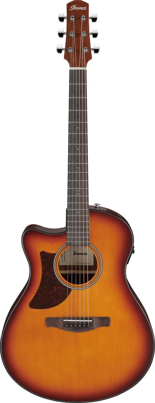 Ibanez AAM50LCE-OLB Left Handed Advanced Auditorium Electro Acoustic Guitar in Open Pore Light Brown Sunburst - AAM50LCE_OLB_2Y_01_A.jpg
