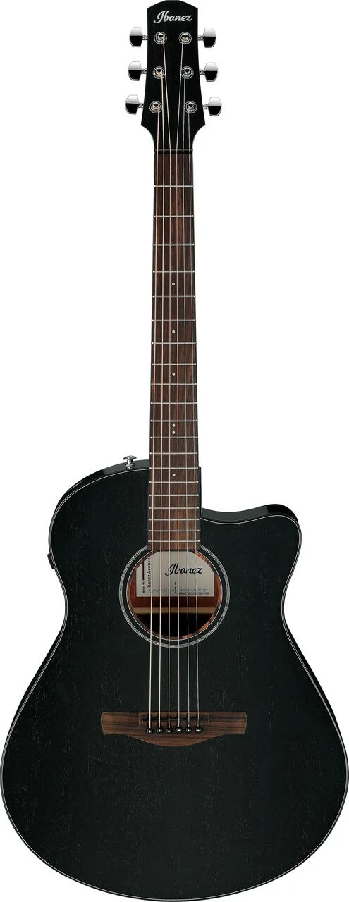 Ibanez AAM340CE-RUB Advanced Auditorium Electro Acoustic Guitar in Rustic Black - AAM340CE_RUB_5U_01_A.jpg