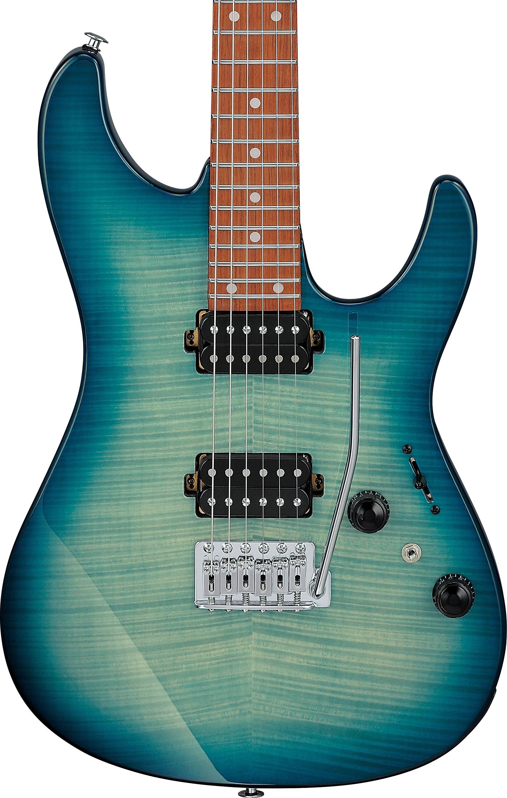 Ibanez AZ24S1F-TXB AZ Standard Series HH Electric Guitar in Transparent Turquiose Burst - AZ24S1F_TXB_5N_01_F.jpg