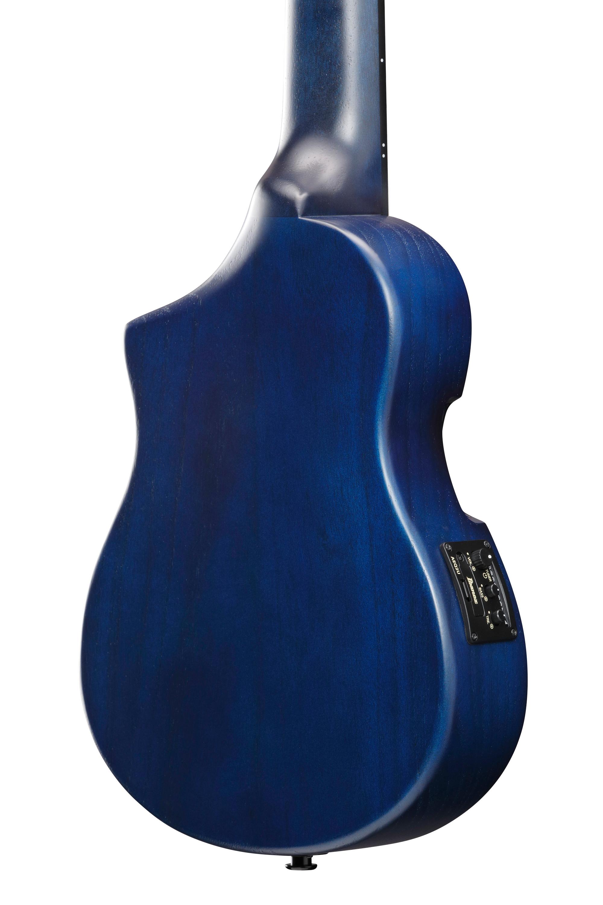 Ibanez AUP10FMNE Advanced Electro Acoustic Ukulele in Transparent Blue Sunburst Open Pore - AUP10FMNE_TBO_2Y_01_I.jpg