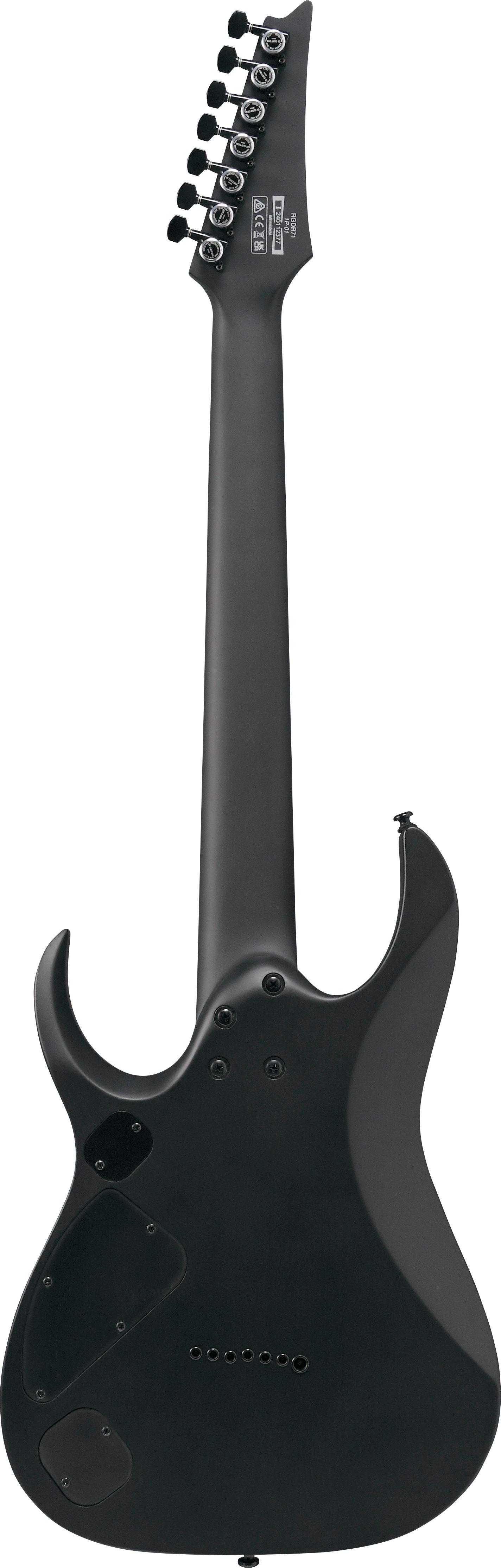 Ibanez RGDRB71-BKF Iron Label RGD Series 7-String Electric Guitar in Black Flat - RGDRB71_BKF_1P_01_C.jpg