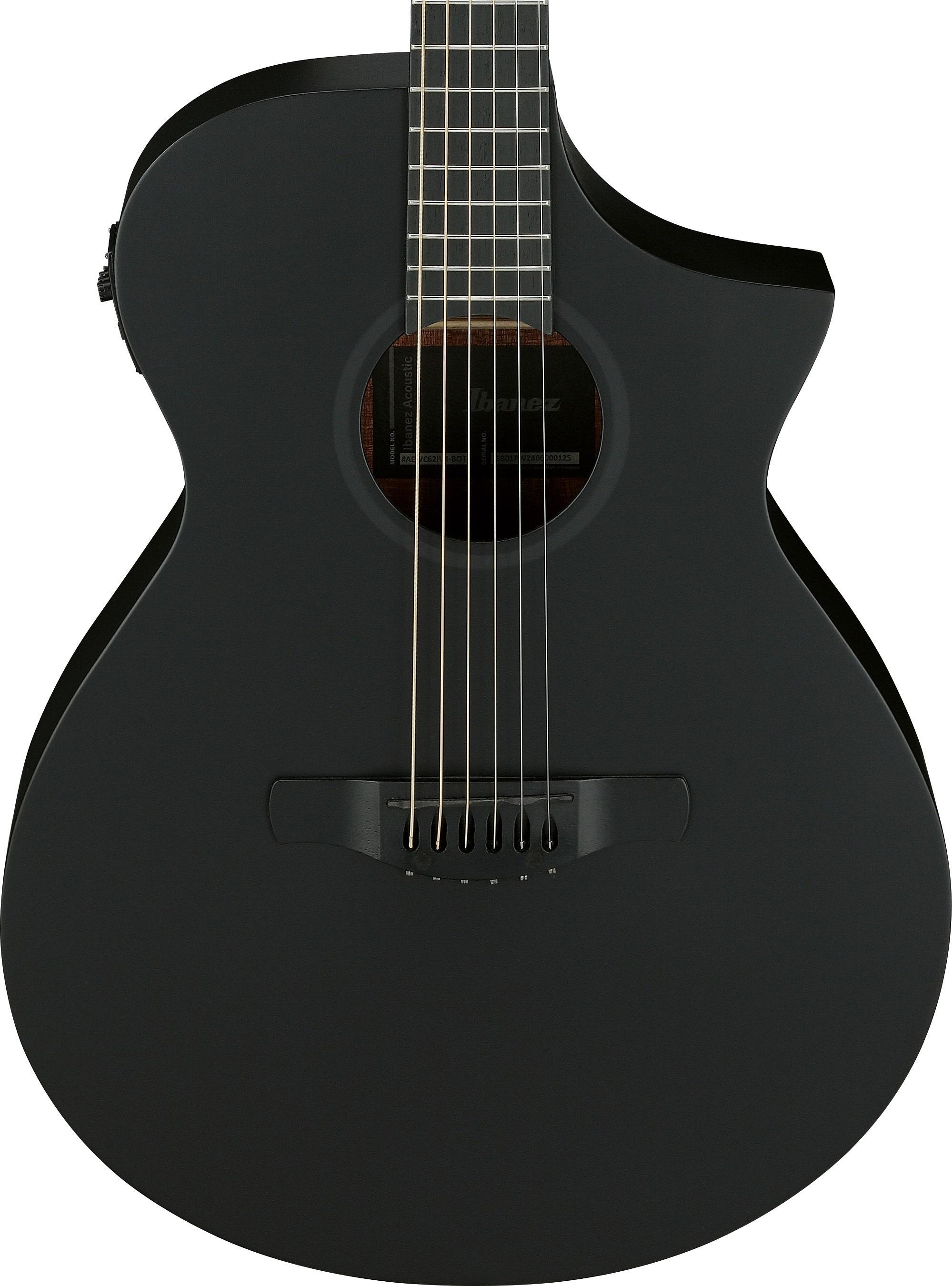 Ibanez AEWC621-BOT AEWC Series Electro Acoustic Guitar in Black Out - AEWC621_BOT_5B_01_F.jpg
