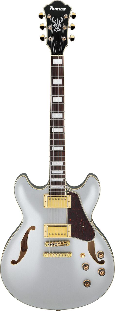 Ibanez AS73G-MSF AS Series Semi-Hollow Electric Guitar in Moonstone Silver Flat - AS73G_MSF_5B_05_A.jpg