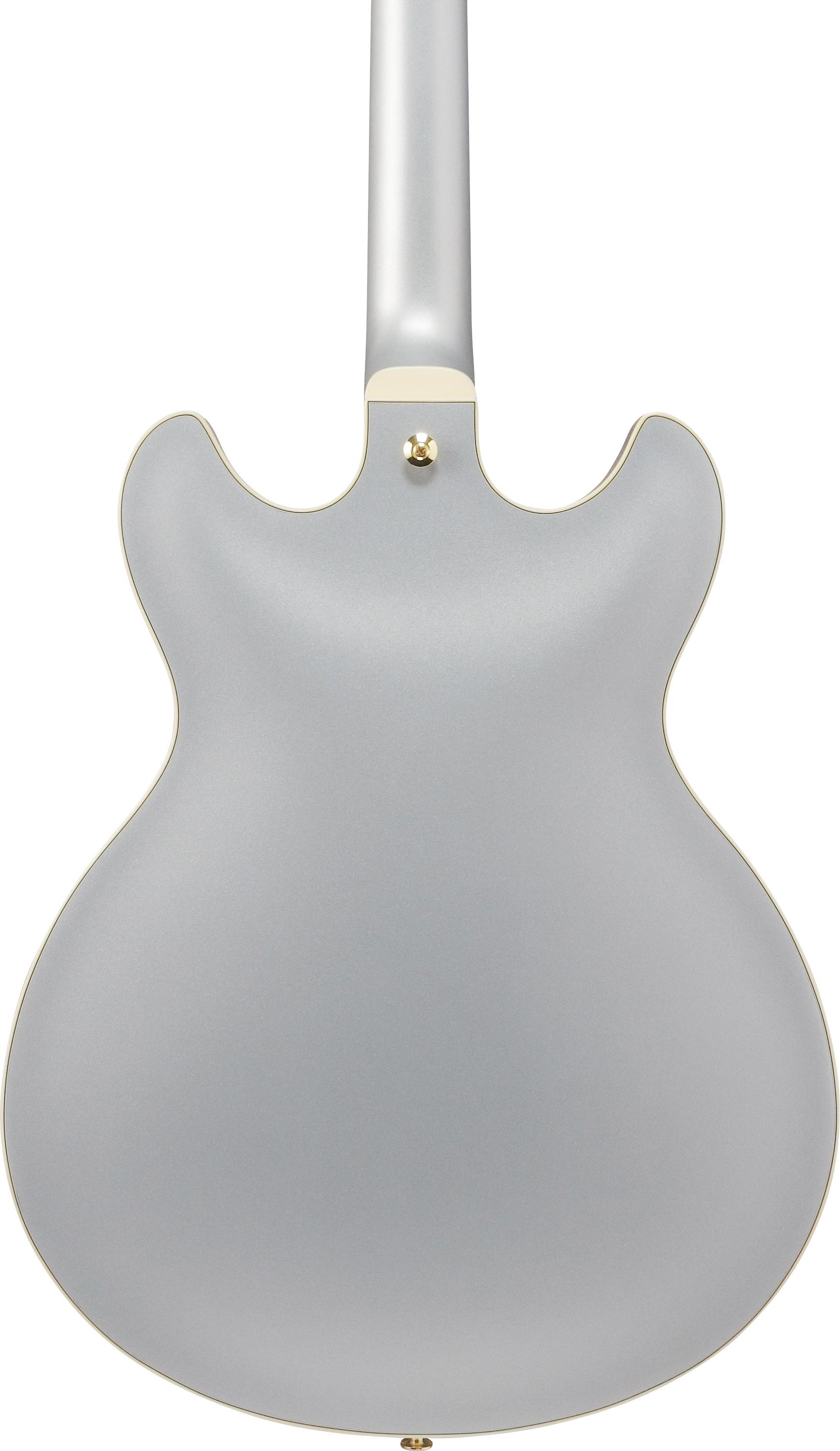 Ibanez AS73G-MSF AS Series Semi-Hollow Electric Guitar in Moonstone Silver Flat - AS73G_MSF_5B_05_G.jpg