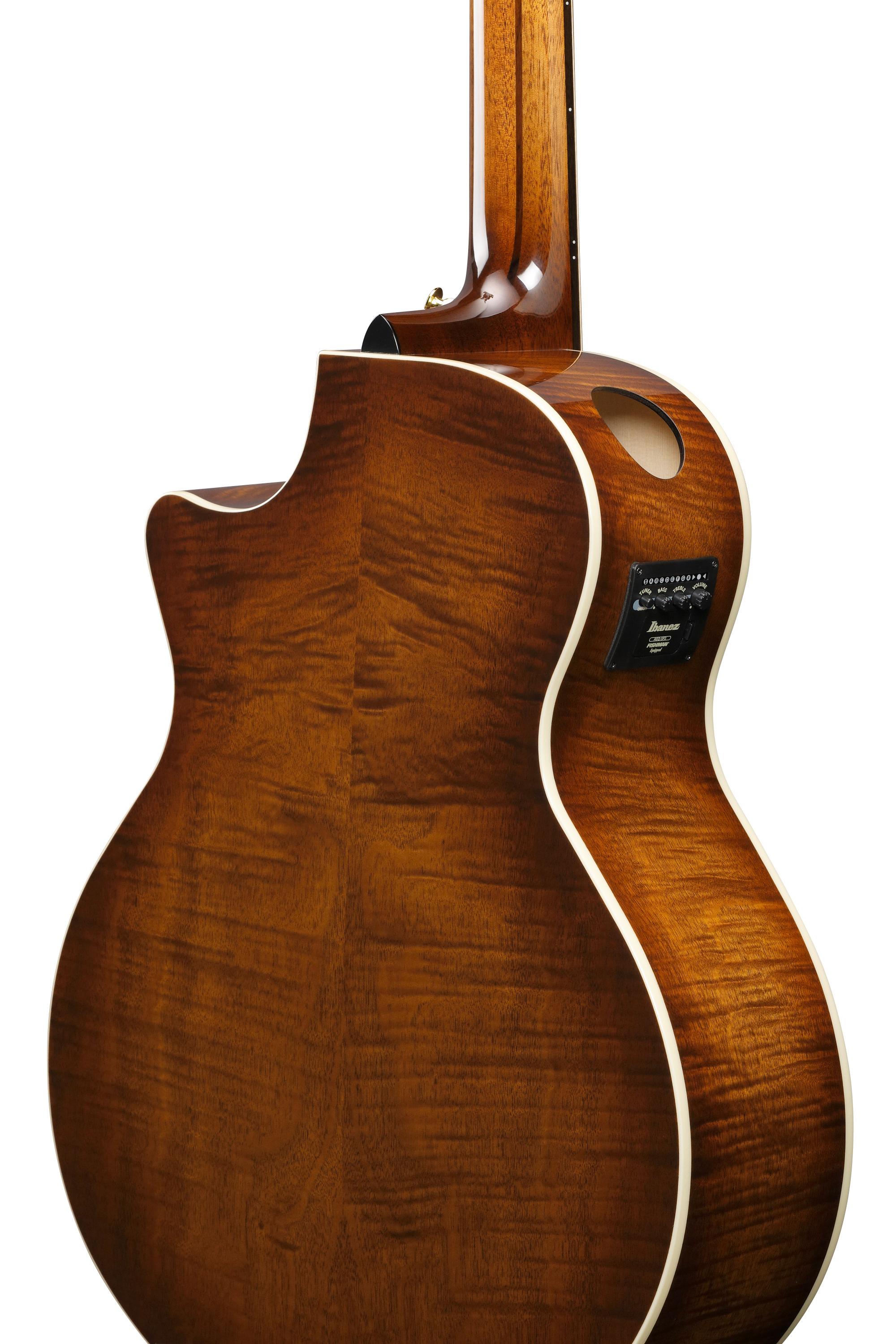 Ibanez AE3007FMH-TBH AE Series 7 String Electro Acoustic Guitar in Tobacco Edge Burst  - AE3007FMH_TBH_1X_01_I.jpg