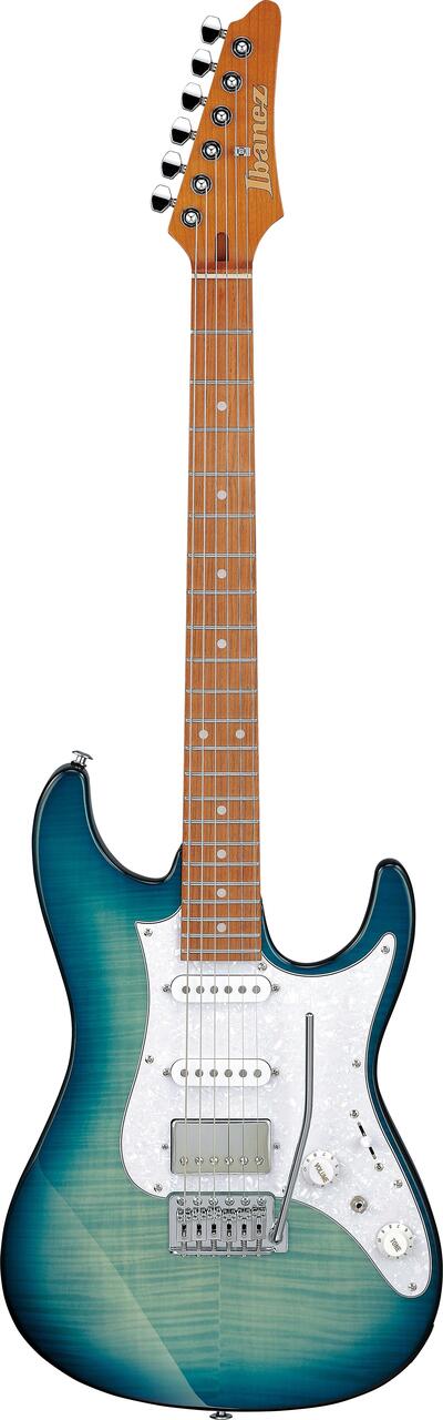 Ibanez AZ22S1F-TXB AZ Standard Series HSS Electric Guitar in Transparent Turquiose Burst - AZ22S1F_TXB_5N_01_A.jpg