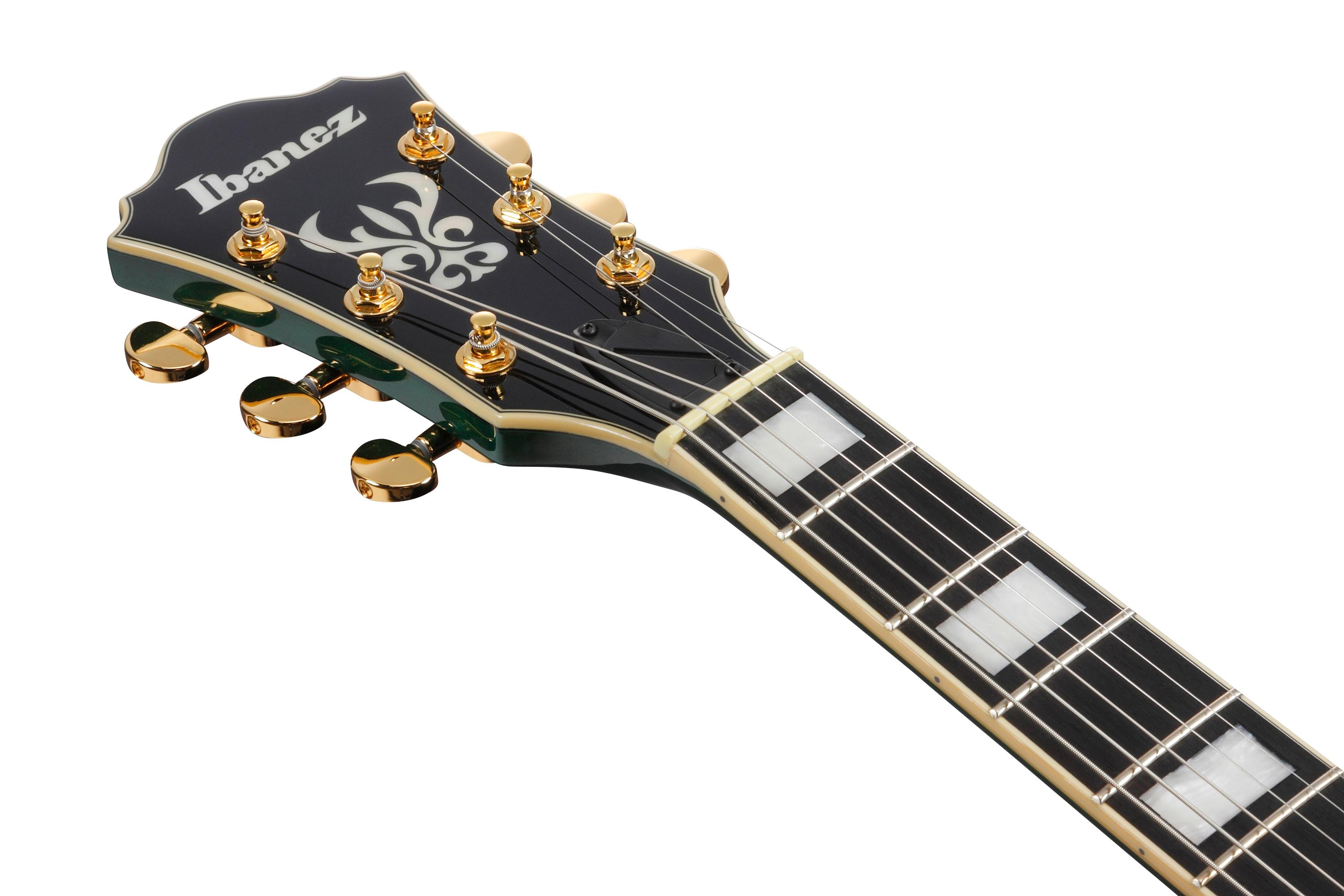 Ibanez AS93FM-TMG AS Series Flamed Maple Semi-Hollow Electric Guitar in Transparent Moss Green - AS93FM_TMG_5B_05_J.jpg