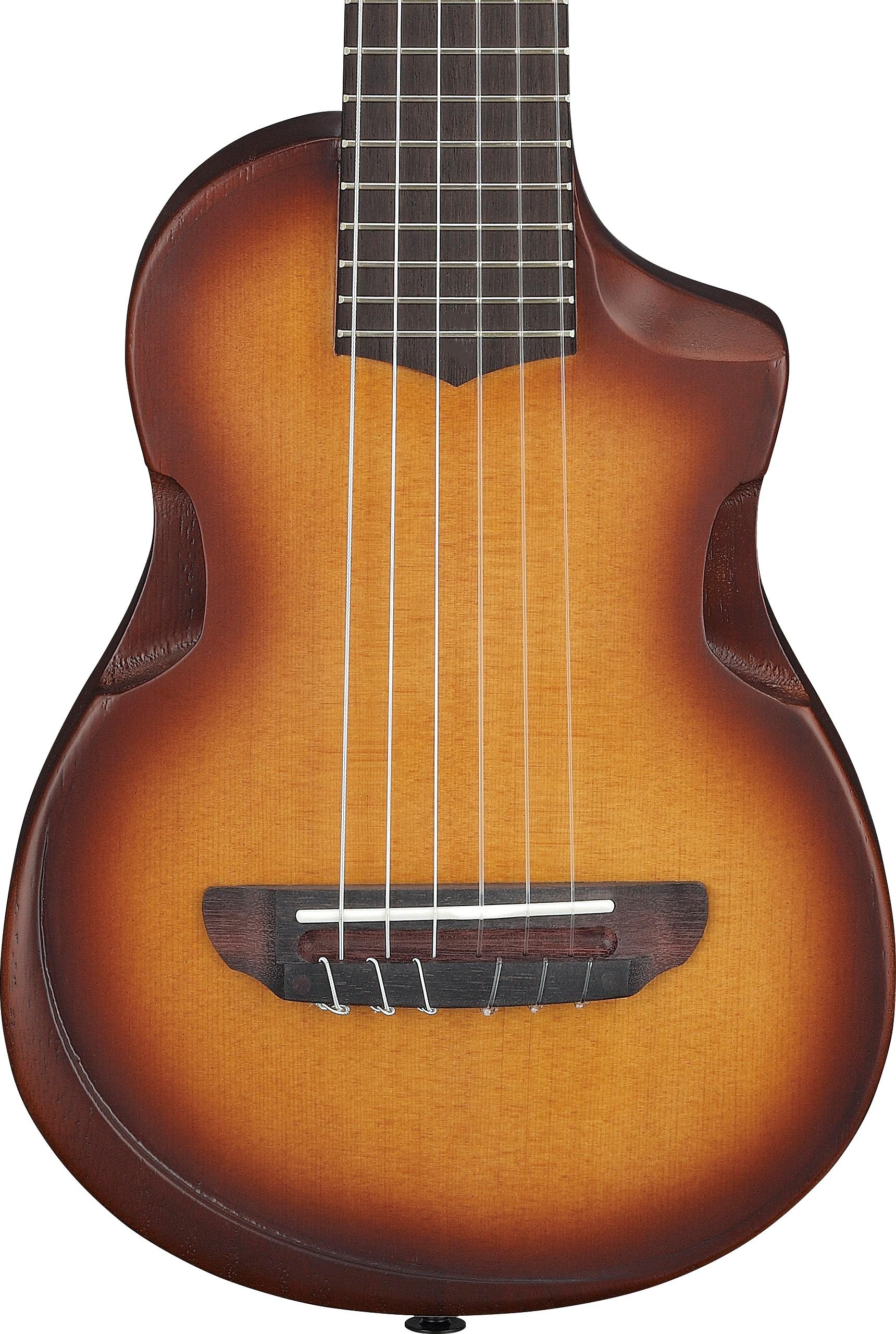Ibanez AUP10N Advanced Electro Acoustic Ukulele in Open Pore Light Brown Sunburst - AUP10N_OLB_2Y_02_F.jpg