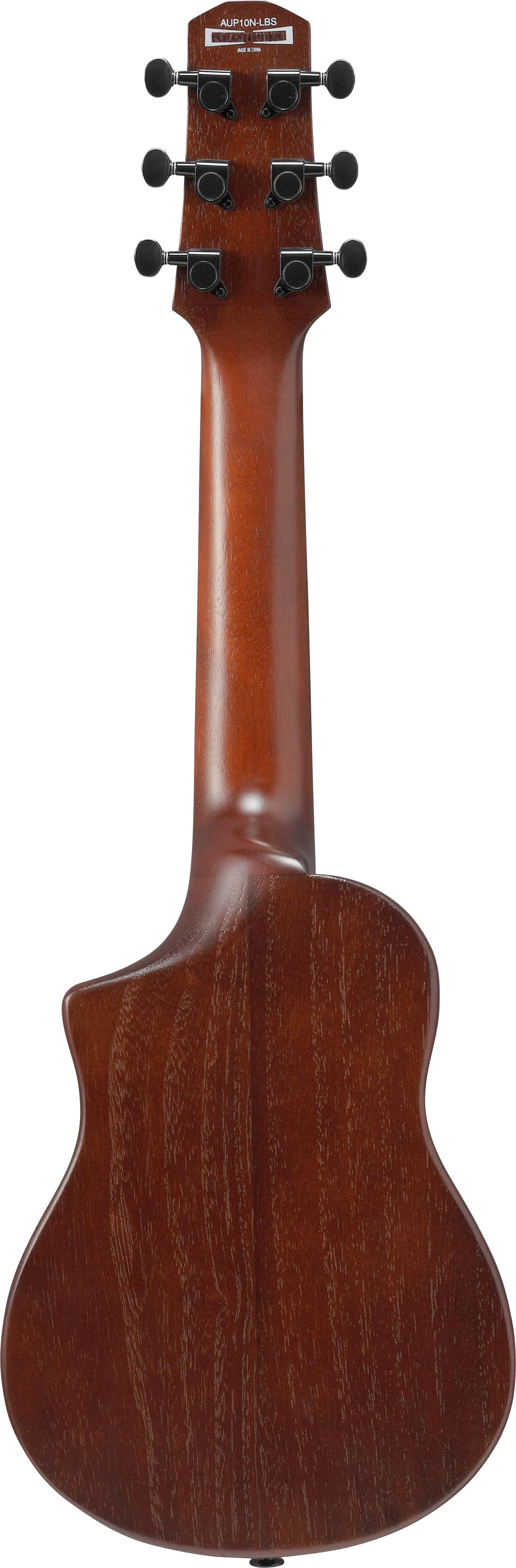 Ibanez AUP10N Advanced Electro Acoustic Ukulele in Open Pore Light Brown Sunburst - AUP10N_OLB_2Y_02_C.jpg