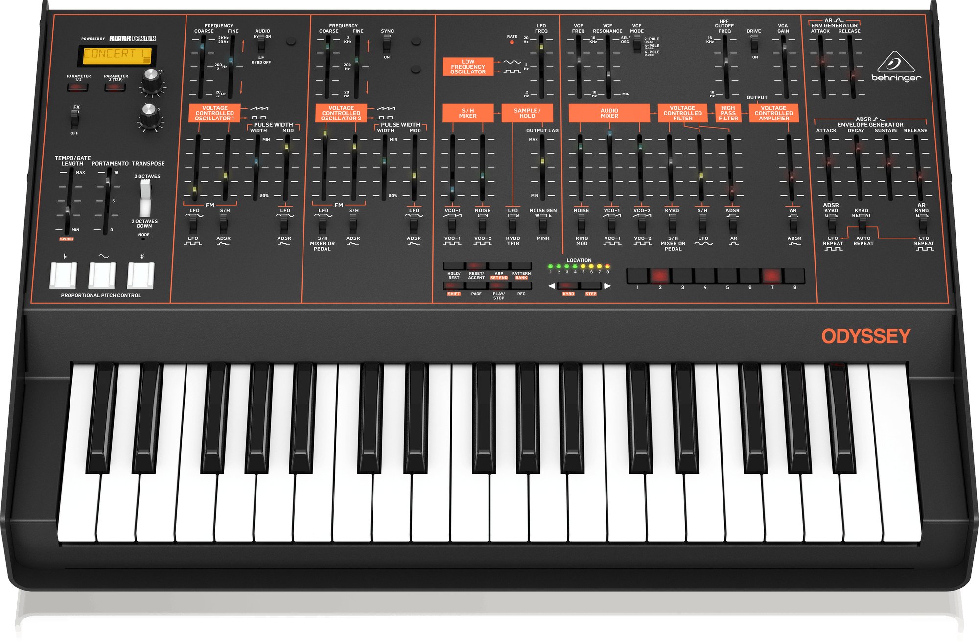 Behringer Odyssey Dual-Oscillator Duophonic Analog Synthesizer - 345570-ODYSSEY_P0BNY_Top-Front_XL.jpg