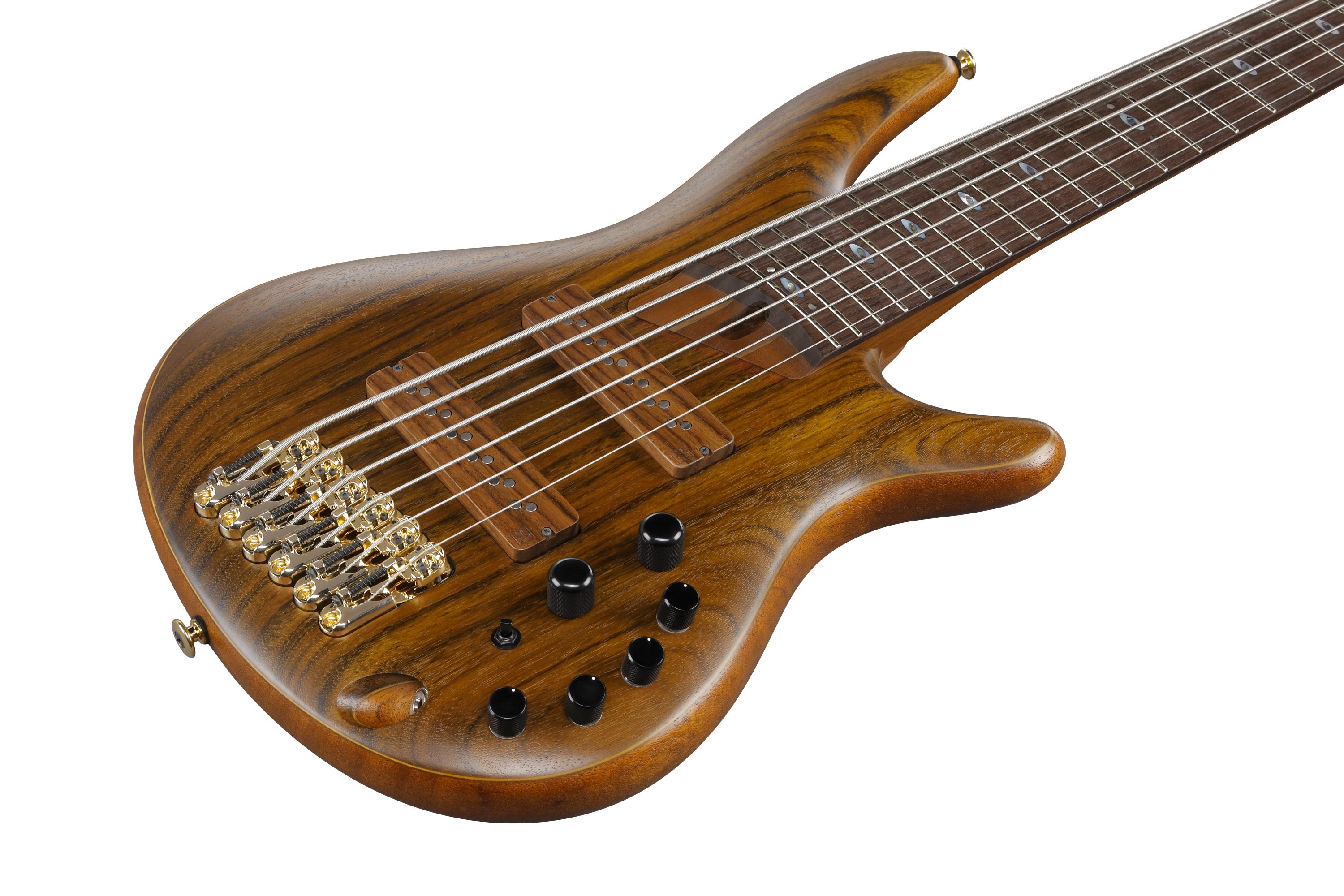 Ibanez SR5506-MHF SR Prestige 6-String Bass Guitar in Mocha Flat