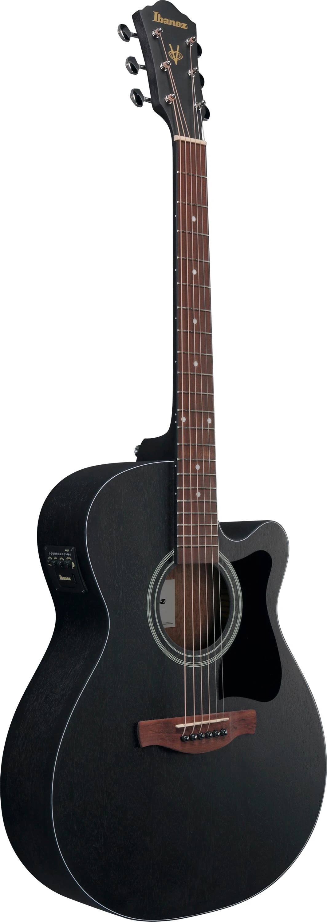 Ibanez VC44CE-WK VC Series Concert Electro Acoustic in Weathered Black - VC44CE_WK_5T_02_E.jpg