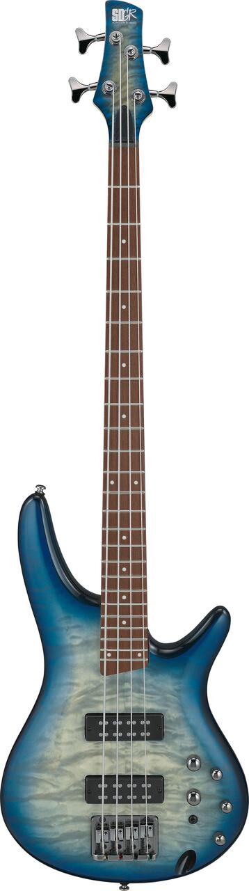 Ibanez SR400EQM-SCB SR Series 4-String Bass Guitar Quilted Maple in Stained Cosmic Blue Starburst - SR400EQM_SCB_1P_04_A.jpg