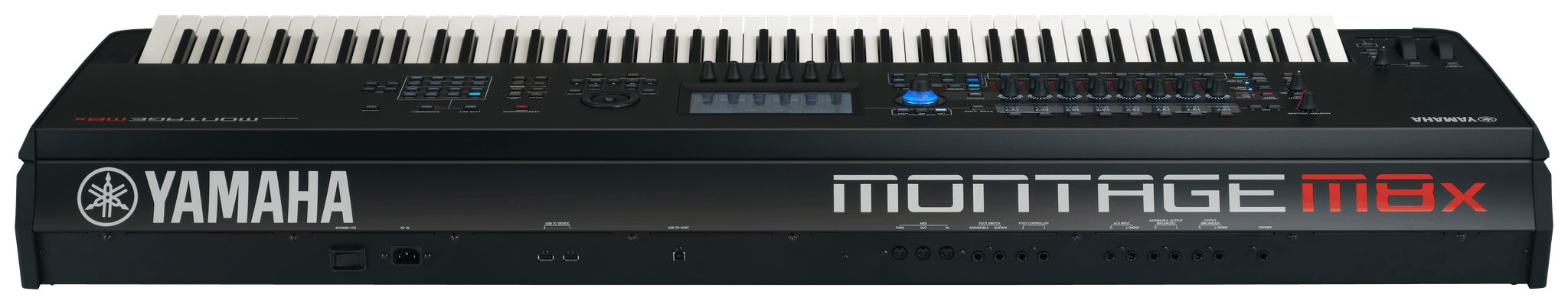 Yamaha MONTAGE M8X Synthesizer - CMONTAGEM8X-Yamaha-MONTAGE-M8X-Synthesizer-Back-Top.jpg