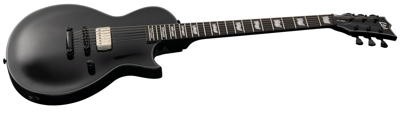 ESP LTD EC-201 Electric Guitar in Black Gloss - EC-201_BLK_ANGLED1.jpg
