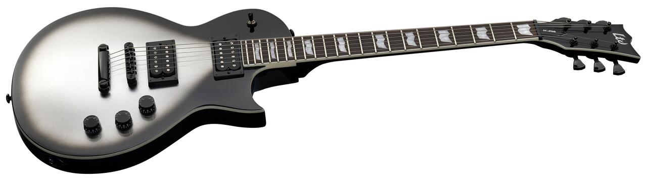ESP LTD EC-256 Electric Guitar in Silver Sunburst Teardrop - EC-256_SSB_ANGLED1.jpg
