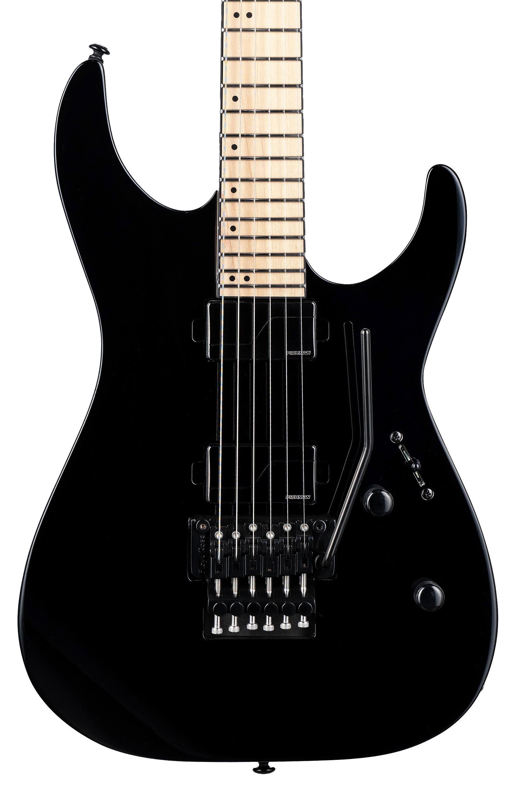 ESP LTD M-1000 Electric Guitar in Maple Black Gloss - M-1000 MAPLE_BLK_FRONTW-hero.jpg