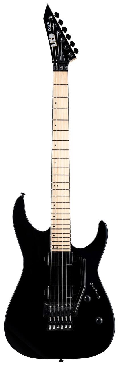 ESP LTD M-1000 Electric Guitar in Maple Black Gloss - M-1000 MAPLE_BLK_FRONTW.jpg