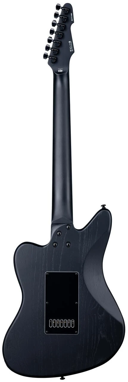 ESP LTD Alex Wade AW-XJ7 7-String Baritone Evertune Electric Guitar in Black Open Grain Satin - AW-XJ7 BARITONE EVERTUNE_OGBLKS_BACK1.jpg