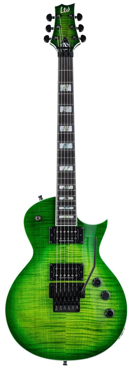 ESP LTD Alex Skolnick AS-1FR Electric Guitar in Lime Burst - AS-1FR_LMB_FRONT1.jpg