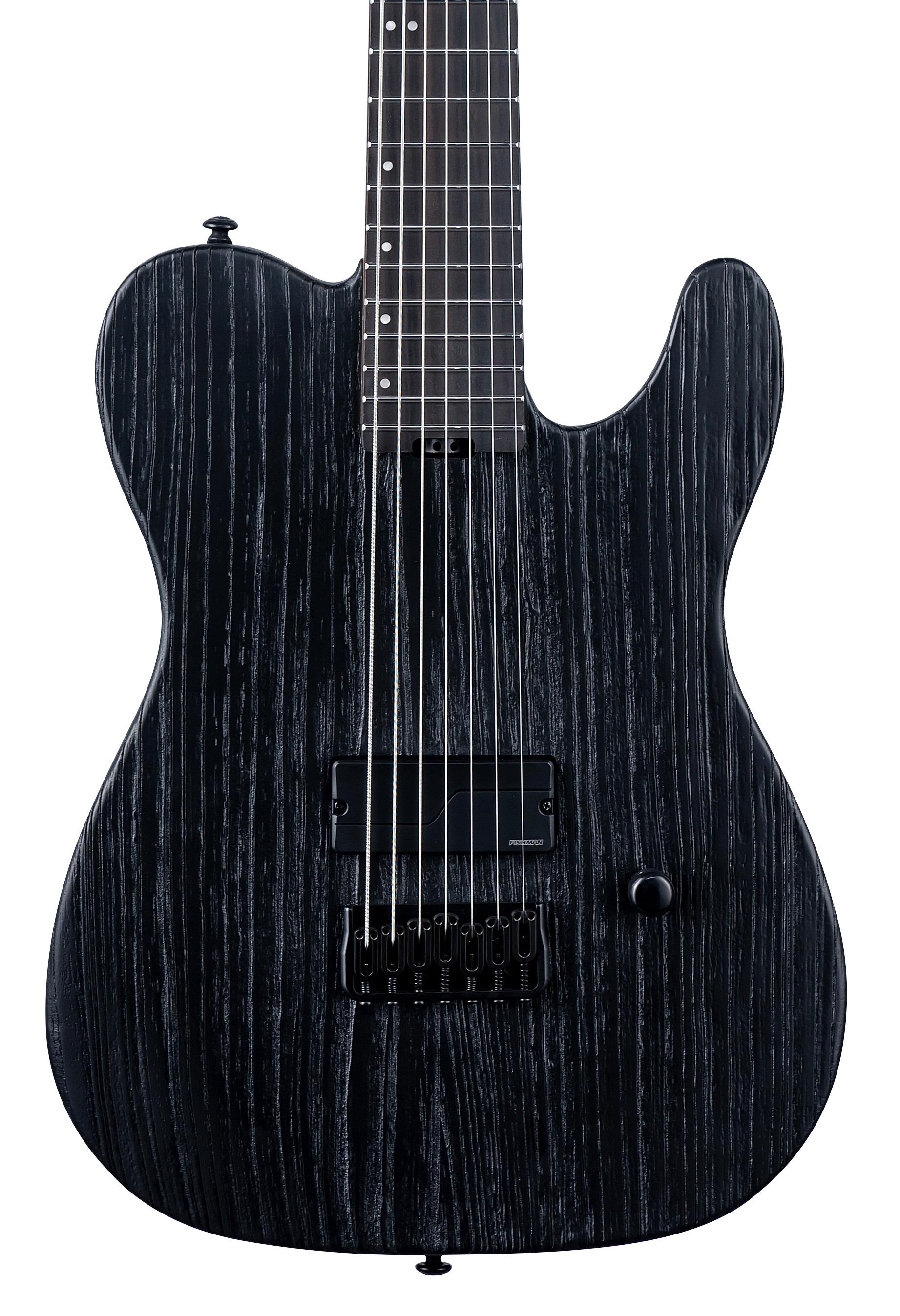 ESP LTD TE-1007 7-String Baritone Electric Guitar in Black Blast - TE-1007 BARITONE_BLKBLST_FRONTW-hero.jpg
