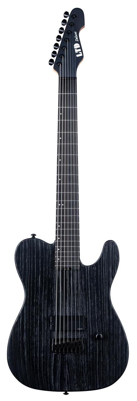 ESP LTD TE-1007 7-String Baritone Electric Guitar in Black Blast - TE-1007 BARITONE_BLKBLST_FRONTW.jpg