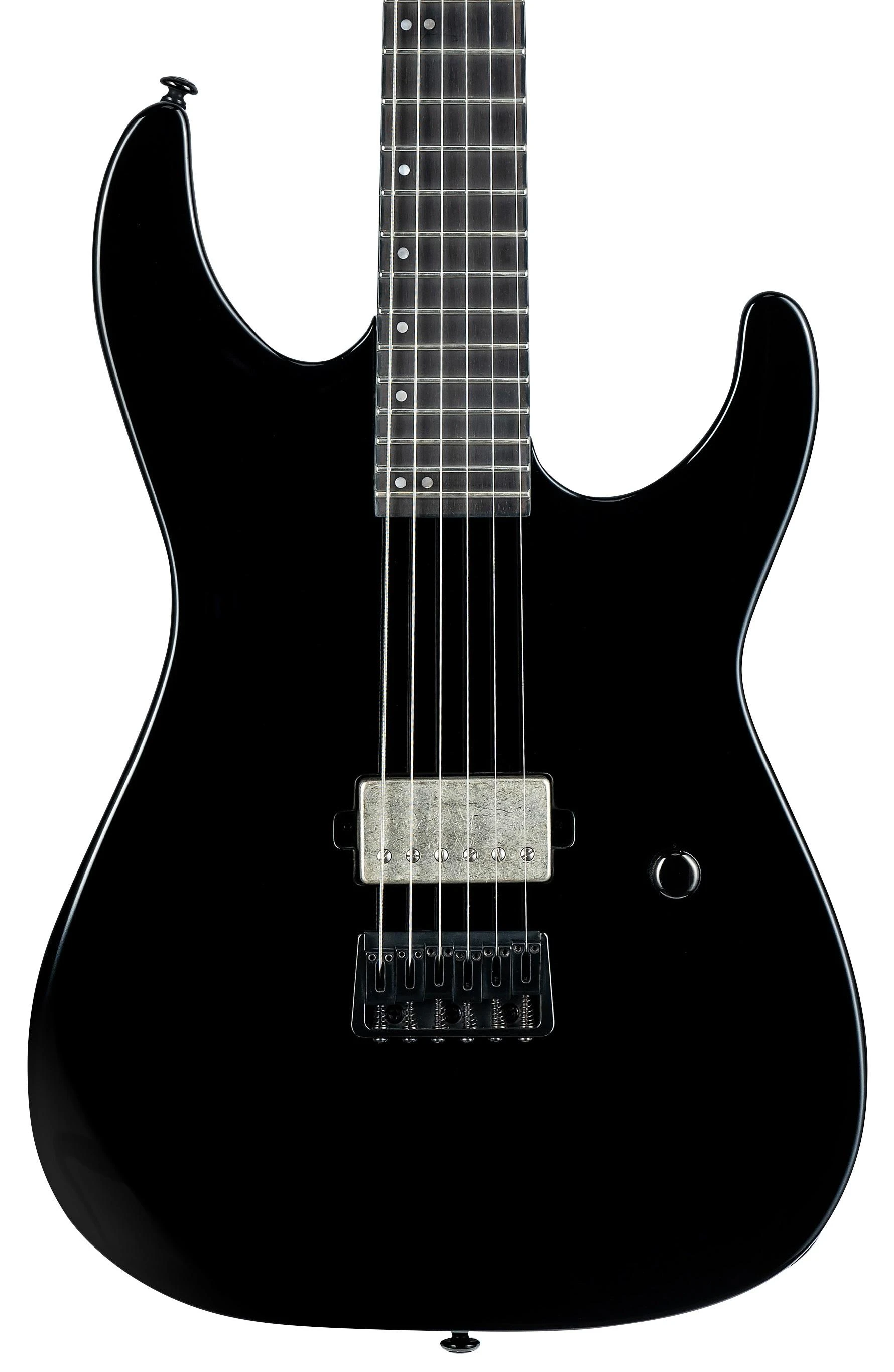 ESP LTD M-201 HT Electric Guitar in Black Gloss - M-201HT BARITONE_BLK_FRONT1-hero.jpg