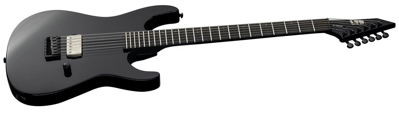 ESP LTD M-201 HT Electric Guitar in Black Gloss - M-201HT BARITONE_BLK_ANGLED1.jpg