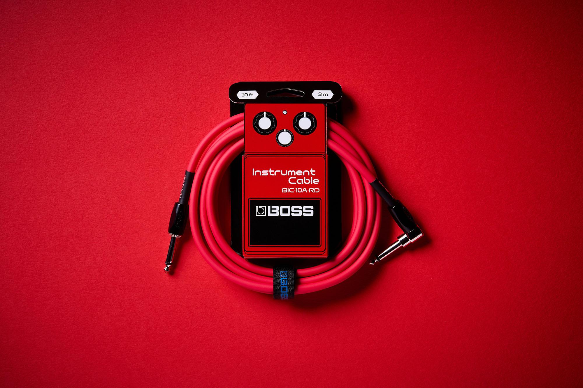 Boss BIC-10A Instrument Cable 10 ft in Red - bic-10a-rd_03.jpg