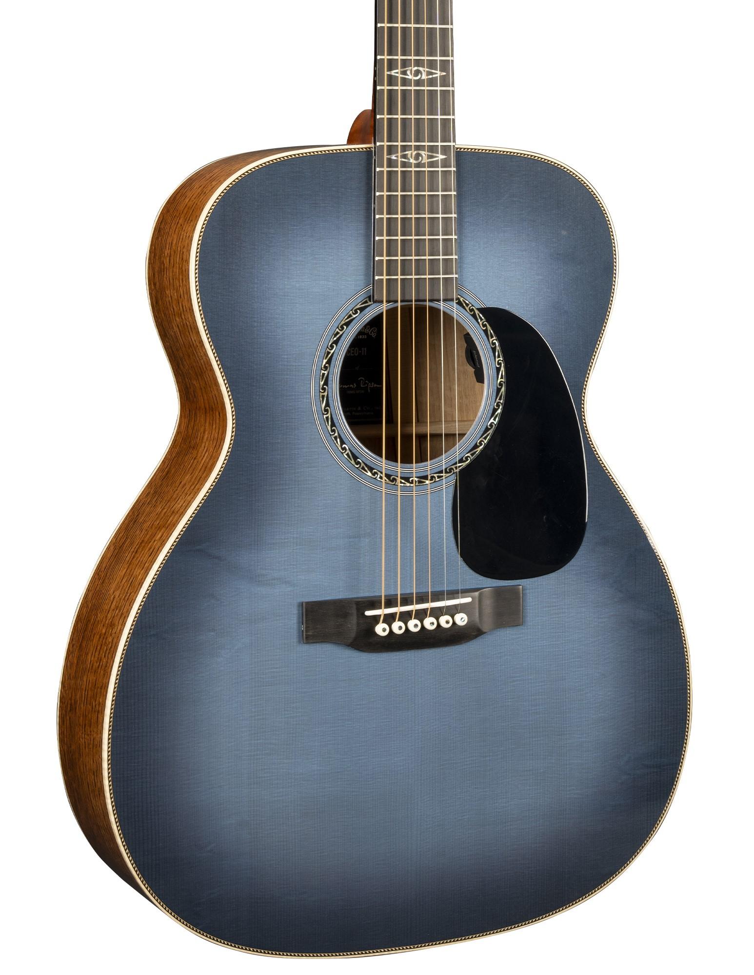 Martin Limited Edition CEO-11 Electro Acoustic Guitar in New Horizons Blue Burst - CEO-11_Front-Cropped.jpg