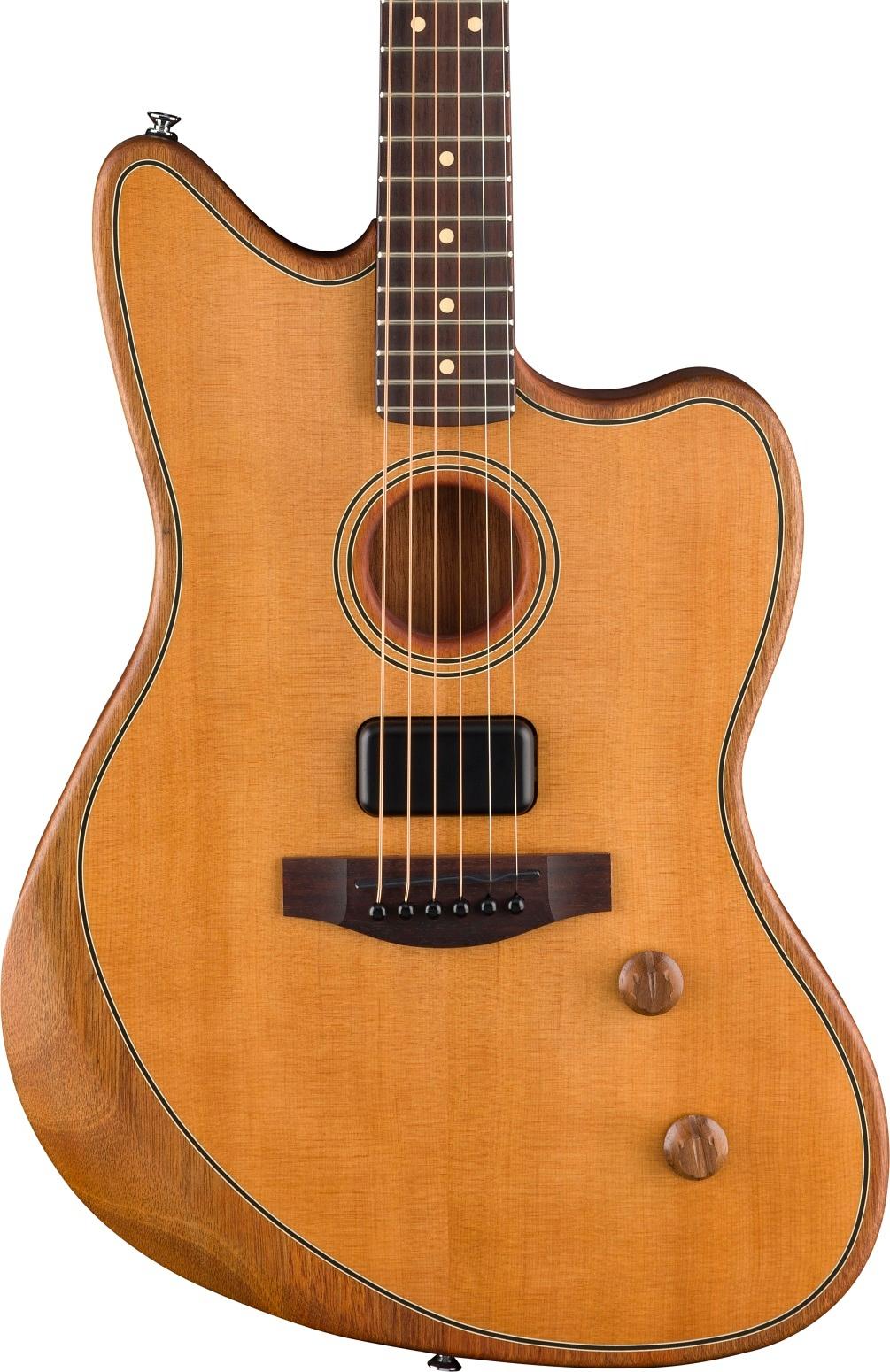 Fender Acoustasonic Standard Jazzmaster in Aged Natural