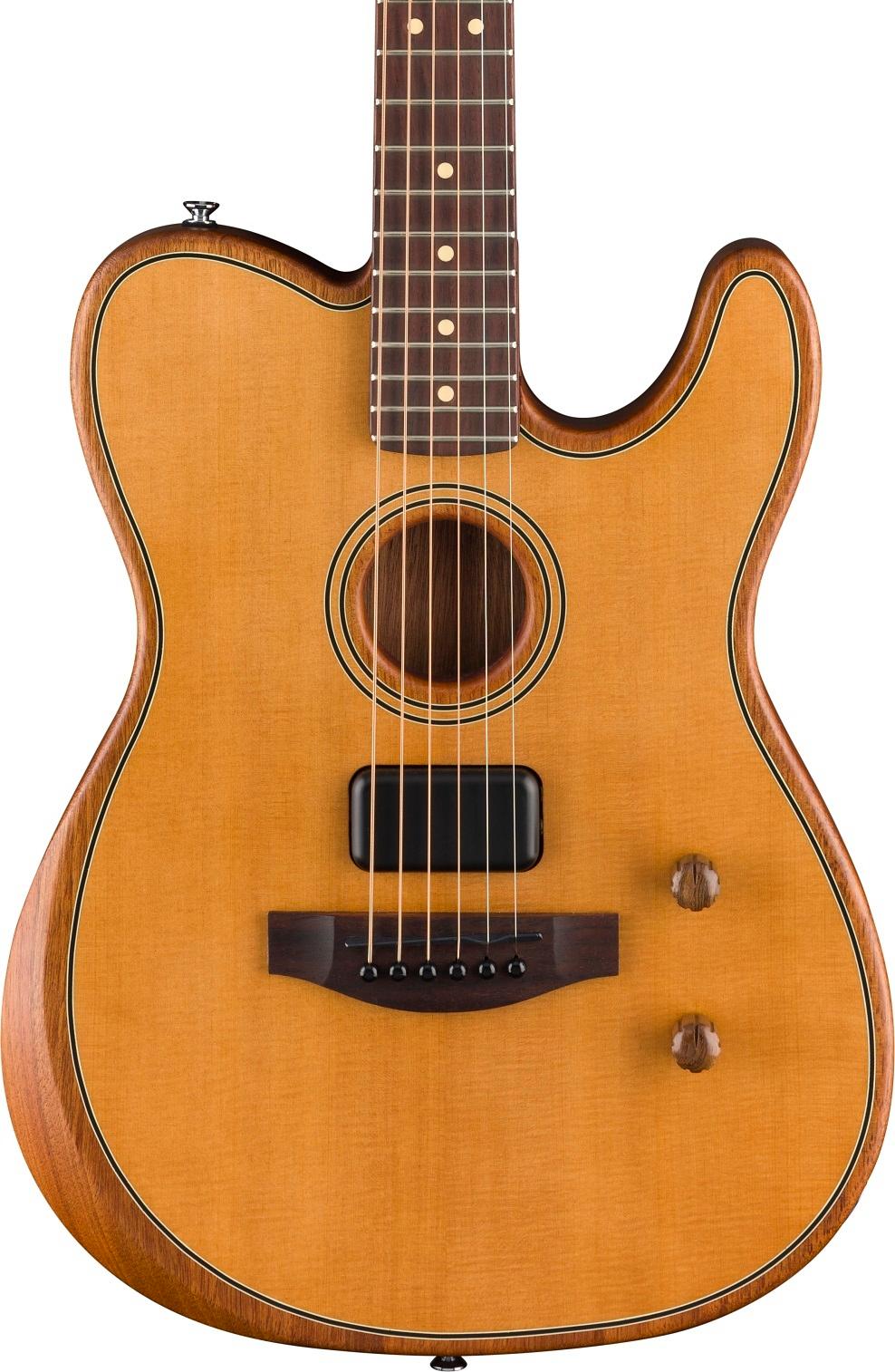 Fender Acoustasonic Standard Telecaster in Aged Natural